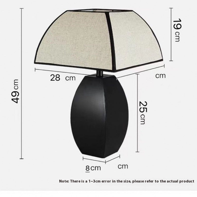 Modern Minimalist Living Room Study Bedroom Style Chinese Bedside Table Lamp