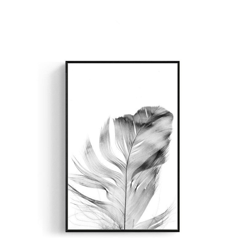 Plant Flower Mural Living Room Painting Modern Minimalist Nordic Black And White Decorative Painting Dining Room Painting Bedroom Character Wall Painting