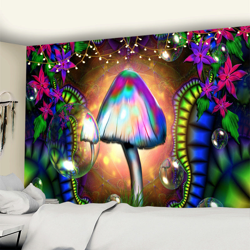 Dream Mushroom Psychedelic Rug Boho Home Decor