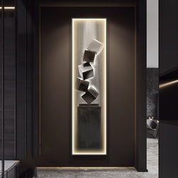 Modern Minimalist Entrance Luminous Mural