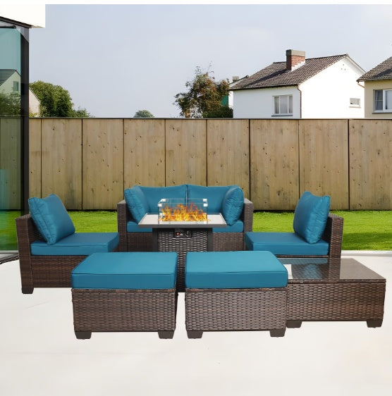 8 Piece Outdoor PE Wicker Furniture