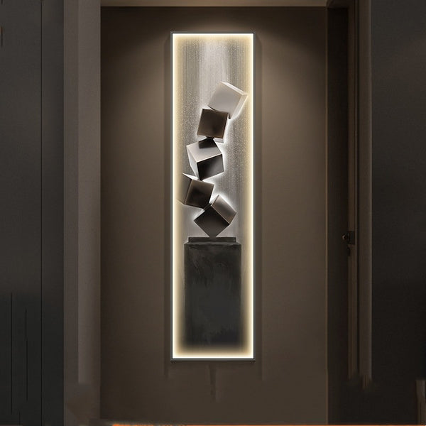 Modern Minimalist Entrance Luminous Mural