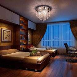 Crystal Living Room Bedroom Ceiling Light Modern And Minimalist Entrance