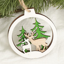 Creative Christmas Decorative Wood Products Small Pendant