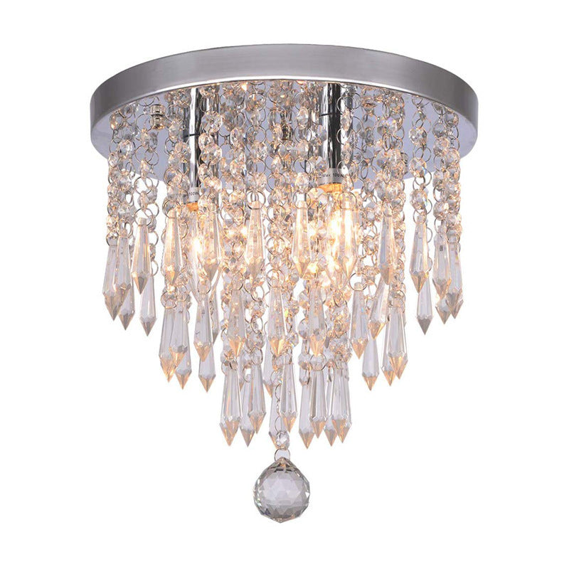 Crystal Living Room Bedroom Ceiling Light Modern And Minimalist Entrance