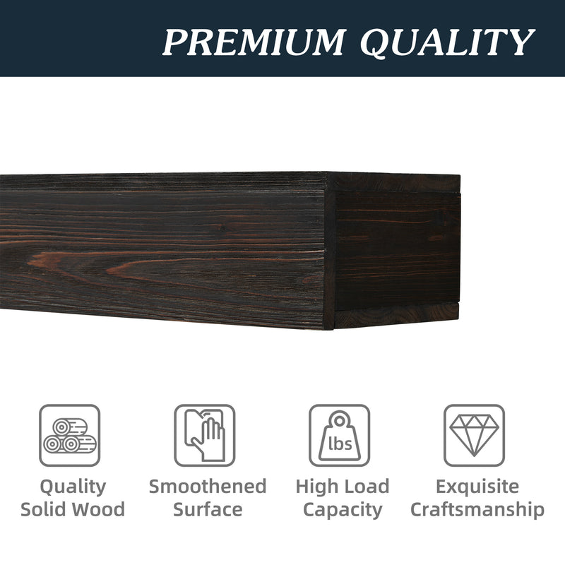 Rustic Wood Mantels Are Suitable For Home Decor