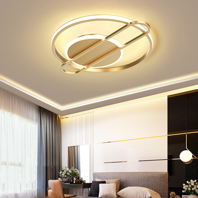 Modern Minimalist Bedroom Creative Round Ceiling Lamp