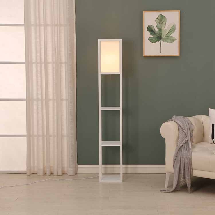 Floor Lamp Living Room New Chinese Bedroom Modern Minimalist Creative Vertical Chinese Zen Simple Floor Lamp